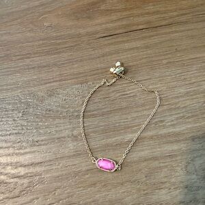 Kendra Scott Elisa Bracelet with Pink Stone